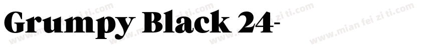 Grumpy Black 24字体转换